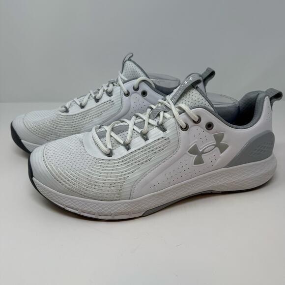 Under Armor Cross Trainers Men's 13 Charged Commit Tr 3 Cross Trainer White EUC - Picture 2 of 10